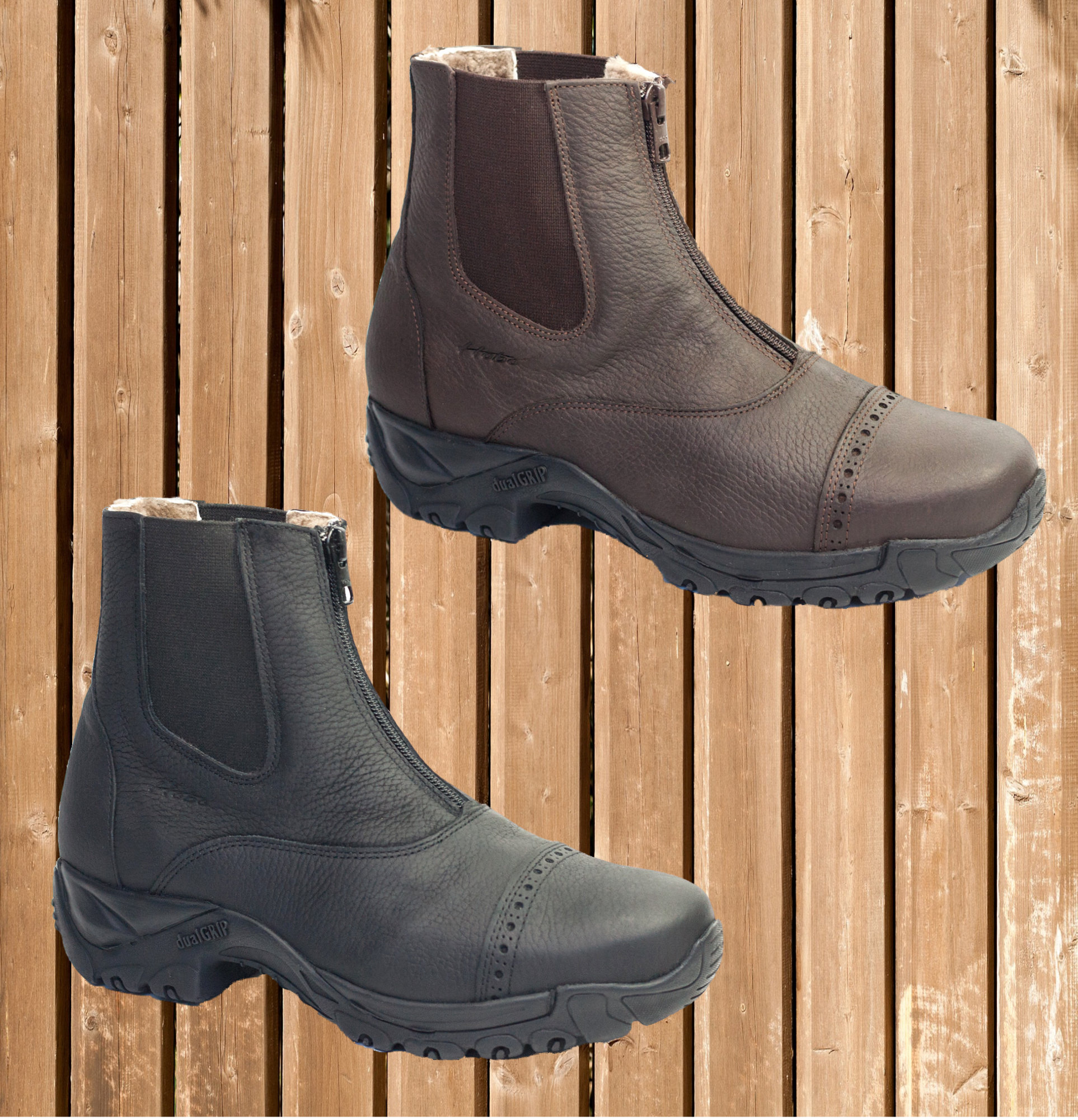 Hobo HOT BOB, Thermostiefelette, echtes Lammfell